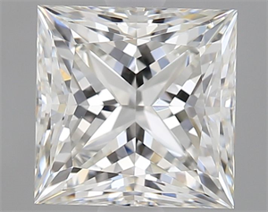 Picture of Natural Diamond 1.51 Carats, Princess with  Cut, H Color, VS1 Clarity and Certified by GIA
