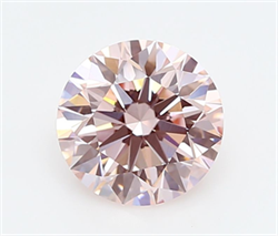 Picture of Lab Grown Diamond 2.01 Carats, Round with Ideal Cut, Fancy Intense Pink Color, VVS2 Clarity and Certified by IGI