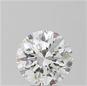 Natural Diamond 4.01 Carats, Round with Excellent Cut, H Color, VS2 Clarity and Certified by GIA