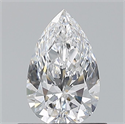 Natural Diamond 0.60 Carats, Pear with  Cut, D Color, VS1 Clarity and Certified by GIA