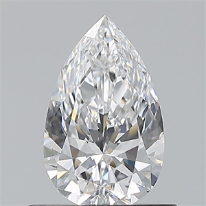 Picture of Natural Diamond 0.60 Carats, Pear with  Cut, D Color, VS1 Clarity and Certified by GIA