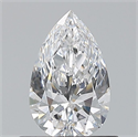 Natural Diamond 0.60 Carats, Pear with  Cut, D Color, VS1 Clarity and Certified by GIA