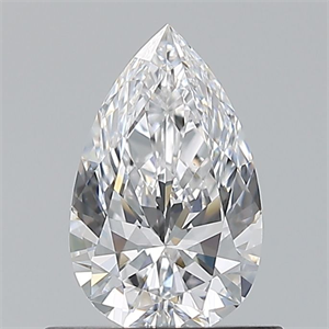 Picture of Natural Diamond 0.60 Carats, Pear with  Cut, D Color, VS1 Clarity and Certified by GIA