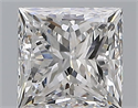 Natural Diamond 2.01 Carats, Princess with  Cut, E Color, VS2 Clarity and Certified by GIA