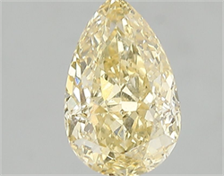 Picture of Lab Grown Diamond 1.59 Carats, Pear with  Cut, Fancy Intense Yellow Color, VS1 Clarity and Certified by IGI