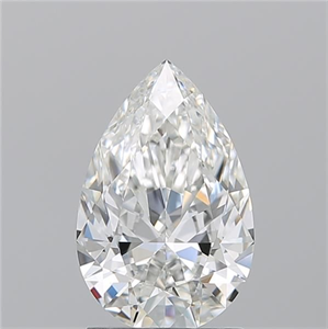 Picture of Natural Diamond 1.70 Carats, Pear with  Cut, G Color, IF Clarity and Certified by GIA