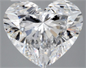 Natural Diamond 4.01 Carats, Heart with  Cut, D Color, IF Clarity and Certified by GIA