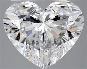 Picture of Natural Diamond 4.01 Carats, Heart with  Cut, D Color, IF Clarity and Certified by GIA