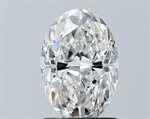 Picture of Natural Diamond 1.50 Carats, Oval with  Cut, G Color, SI1 Clarity and Certified by GIA