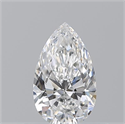 Natural Diamond 0.53 Carats, Pear with  Cut, E Color, VS1 Clarity and Certified by GIA