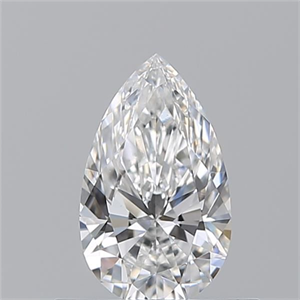 Picture of Natural Diamond 0.53 Carats, Pear with  Cut, E Color, VS1 Clarity and Certified by GIA
