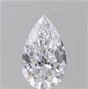 Diamante Natural 0.75 quilates, De pera , Color D, claridad IF y certificado GIA