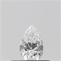 Diamante Natural 0.20 quilates, De pera , Color D, claridad VVS2 y certificado GIA