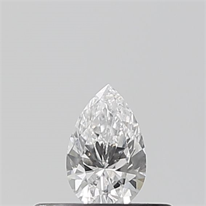 Foto Diamante Natural 0.20 quilates, De pera , Color D, claridad VVS2 y certificado GIA de