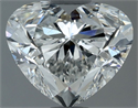 Natural Diamond 1.50 Carats, Heart with  Cut, H Color, VS2 Clarity and Certified by GIA