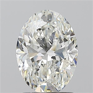 Picture of Natural Diamond 1.50 Carats, Oval with  Cut, G Color, SI1 Clarity and Certified by GIA