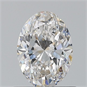 Natural Diamond 0.70 Carats, Oval with  Cut, F Color, VVS1 Clarity and Certified by GIA