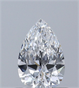 Diamante Natural 0.51 quilates, De pera , Color D, claridad VVS2 y certificado GIA