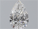 Natural Diamond 0.51 Carats, Pear with  Cut, E Color, VS2 Clarity and Certified by GIA