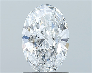 Picture of Natural Diamond 1.00 Carats, Oval with  Cut, D Color, SI2 Clarity and Certified by GIA