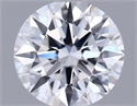 Lab Grown Diamond 1.01 Carats, Round with Ideal Cut, D Color, VVS2 Clarity and Certified by IGI