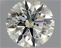 Natural Diamond 0.70 Carats, Round with Excellent Cut, K Color, SI1 Clarity and Certified by GIA