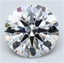 Diamante Natural 3.05 quilates, Redondo , Color F, claridad VS1 y certificado GIA