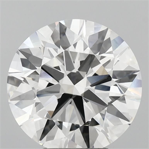 Picture of Lab Grown Diamond 4.07 Carats, Round with Ideal Cut, F Color, VVS1 Clarity and Certified by IGI