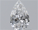 Natural Diamond 0.43 Carats, Pear with  Cut, D Color, VS1 Clarity and Certified by GIA