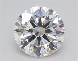 Picture of Lab Grown Diamond 3.02 Carats, Round with Excellent Cut, E Color, VVS2 Clarity and Certified by GIA