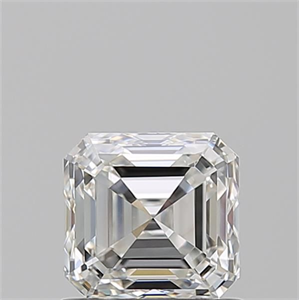 Foto Diamante Natural 1.01 quilates, Asscher , Color H, claridad VVS2 y certificado GIA de