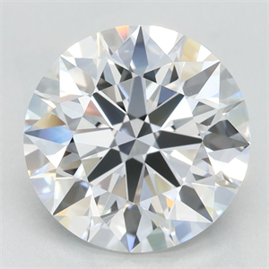 Picture of Lab Grown Diamond 3.53 Carats, Round with Excellent Cut, D Color, VVS1 Clarity and Certified by GIA