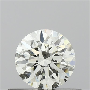 Picture of Natural Diamond 0.42 Carats, Round with Excellent Cut, J Color, IF Clarity and Certified by IGI