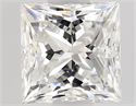 Diamante Natural 0.56 quilates, Princesa , Color F, claridad VVS1 y certificado GIA