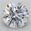 Lab Grown Diamond 1.01 Carats, Round with Ideal Cut, D Color, VVS2 Clarity and Certified by IGI
