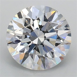 Picture of Lab Grown Diamond 1.01 Carats, Round with Ideal Cut, D Color, VVS2 Clarity and Certified by IGI
