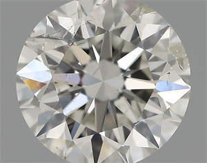Picture of Natural Diamond 0.71 Carats, Round with Excellent Cut, G Color, I1 Clarity and Certified by IGI