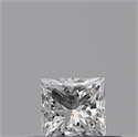 Natural Diamond 0.25 Carats, Princess with  Cut, E Color, VVS1 Clarity and Certified by GIA