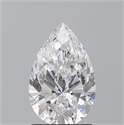 Natural Diamond 1.50 Carats, Pear with  Cut, D Color, VVS2 Clarity and Certified by GIA