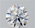 Lab Grown Diamond 1.43 Carats, Round with Ideal Cut, D Color, VVS2 Clarity and Certified by IGI