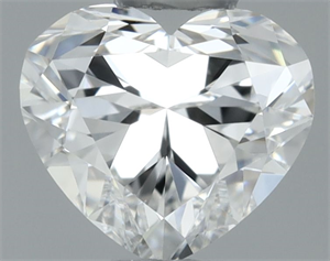 Picture of Natural Diamond 0.38 Carats, Heart with  Cut, E Color, VVS1 Clarity and Certified by GIA