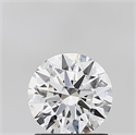 Lab Grown Diamond 1.26 Carats, Round with Ideal Cut, D Color, VVS2 Clarity and Certified by IGI