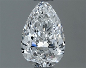 Picture of Natural Diamond 0.50 Carats, Pear with  Cut, D Color, VVS2 Clarity and Certified by GIA