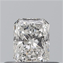 Natural Diamond 0.33 Carats, Radiant with  Cut, F Color, VVS2 Clarity and Certified by GIA