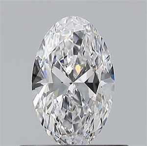 Picture of Natural Diamond 0.50 Carats, Oval with  Cut, D Color, VVS2 Clarity and Certified by GIA