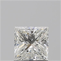 Natural Diamond 1.01 Carats, Princess with  Cut, H Color, VS2 Clarity and Certified by GIA