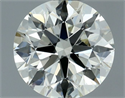 Natural Diamond 0.70 Carats, Round with Excellent Cut, K Color, SI1 Clarity and Certified by IGI