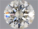 Natural Diamond 0.70 Carats, Round with Excellent Cut, L Color, SI1 Clarity and Certified by GIA