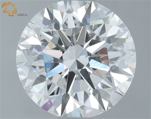 Picture of Lab Grown Diamond 1.42 Carats, Round with Ideal Cut, E Color, VS1 Clarity and Certified by IGI
