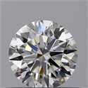 Natural Diamond 0.41 Carats, Round with Excellent Cut, H Color, VS2 Clarity and Certified by GIA